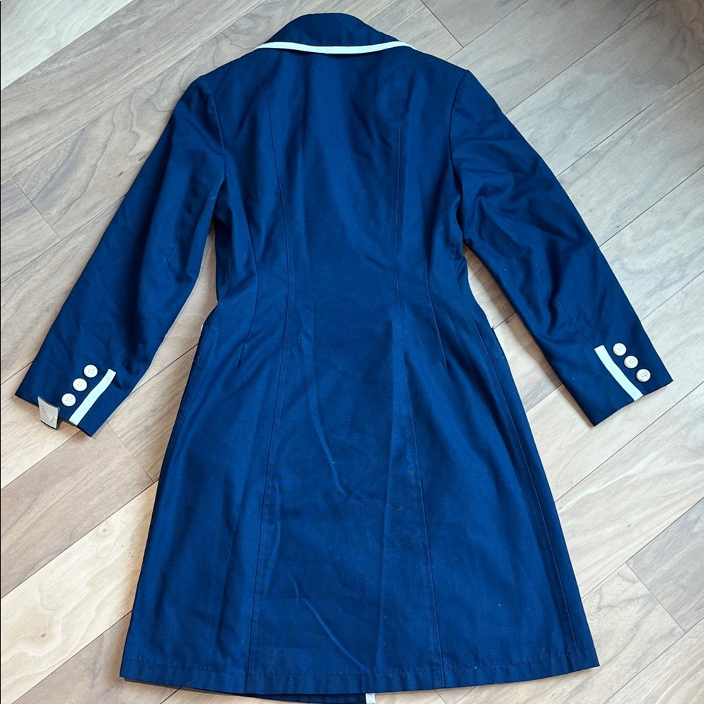 Vintage London Fog Navy Double-Breasted Main Coat Size S - Picture 9 of 16